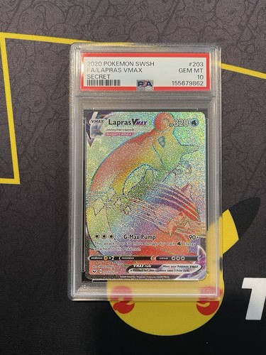 Lapras VMAX graded PSA 10 for sale on eBay