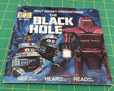 1979 Walt Disney The Black Hole Movie Read-Along Record And Book