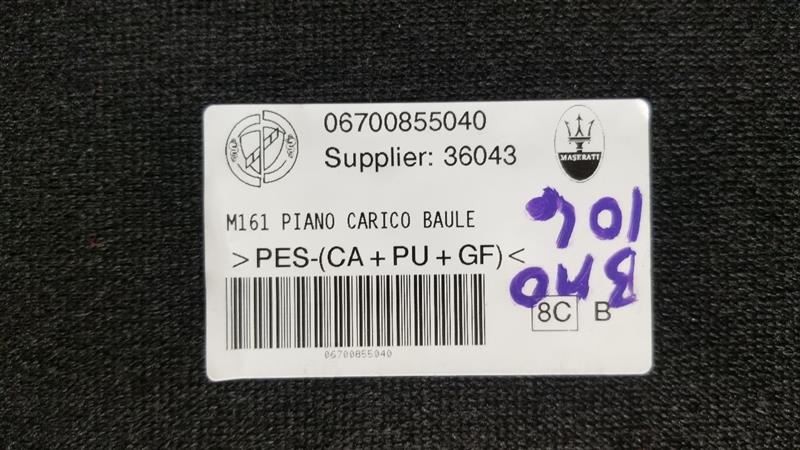 19 2019 MASERATI LEVANTE OEM TRUNK BOARD CARGO COVER 06700855040