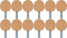 Champion Sports 5 Ply Sand Faced Table Tennis Paddle 12-Pack 