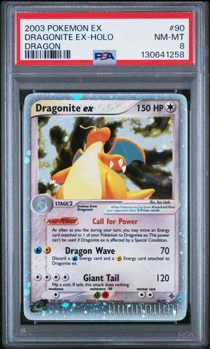 PSA 8 DRAGONITE ex 90/97 | EX Dragon Holo Graded Pokemon Card