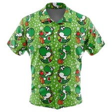 Yoshi Super Mario And The Red Apple Summer Vacation Hawaiian Shirt