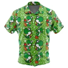 Yoshi Super Mario And The Red Apple Summer Vacation Hawaiian Shirt