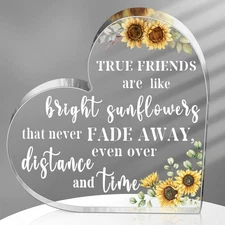Yulejo Friendship Gifts for Women Christmas Thank You Gifts Sunflower Flower ...