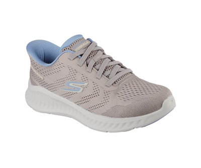Womens Skechers Go Walk Now Khloe Sneakers - Taupe/Blue, Size 9.5 M US 125643