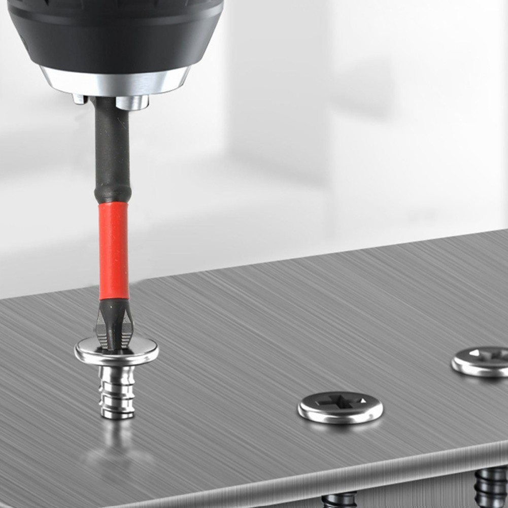 5pcs 25-90mm Magnetic Non-Slip Batch Head PH2 Cross Screwdriver Set Hex Shank