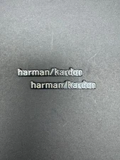 2 Harman/Kardon Style Logo Emblems Car Tuning 3D Top Quality Matte Black