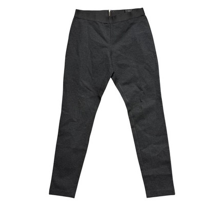 J.Crew Pixie Pant Charcoal Gray Heathered Ponte Knit Back Zip Slim Leg 10R