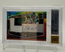 2021 Panini Select-Jumbo Rookie RC Signature Zach Wilson RPA Tie Dye /25