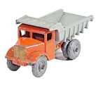 Matchbox Lesney Moko No 6a Euclid Quarry Dump Truck 1950's Orange Grey Unboxed.