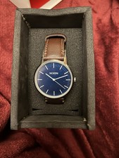 Nixon Porton Leather Strap Watch with Box