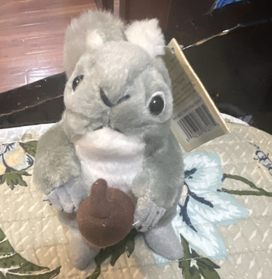 Wild Republic Audubon Birds Eastern Gray Squirrel Plush, Small 6-14 in Tags