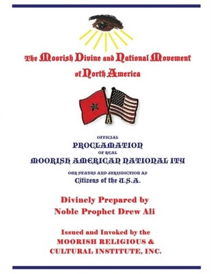 Noble Drew Ali - Official Proclamation of Real Moorish American Nation - X555z