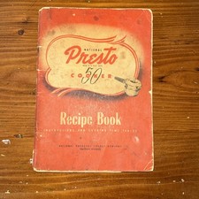Vintage 1945 Presto Pressure Cooker Recipe Book Model 50 Cookbook Instruction B2