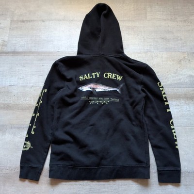 Salty Crew Boys Grey Bruce Hoodie Sweatshirt Pullover Large L