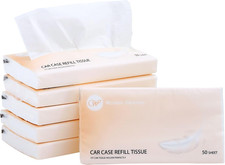 Car Tissue Refills 300 Sheets Facial Tissues Refills for Car Visor Tissue Holder