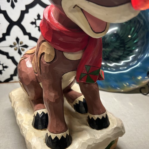 Jim Shore Enesco Giant Sitting Rudolph Lite Up Nose Works Rare 16"x12"x7" 🦌🎄 - Bild 8 von 16