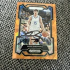 Reed Sheppard Signed 2024 Prizm Orange Ice Chrome IKentucky Houston Auto