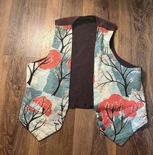 Vintage Contained Spaces Women s Vest Spring Tree Themed