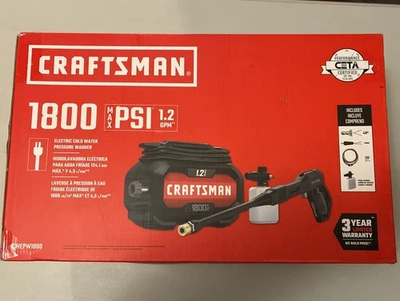 #ad OPEN BOX CRAFTSMAN PRESSURE WASHER CMEPW1 ECP018011 $129.99