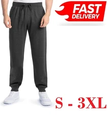 Fruit of the Loom Mens Eversoft Fleece Joggers with Pockets,Relaxed Fit,Moisture