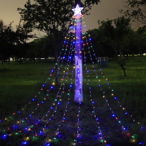 Waterfall Light LED String Light Decorative Outdoor Decor Outdoor Light FI - Picture 4 of 16