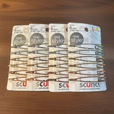 4 Pack Scunci U Got This Real Style Bobby Pins, Assorted, 6 Ct