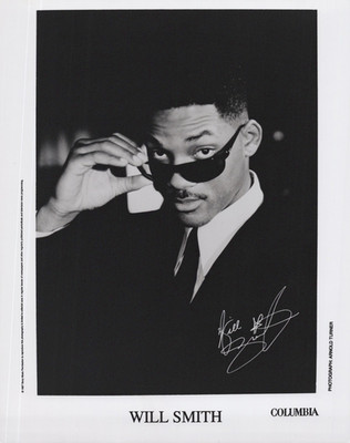 Will Smith Foto Original Schwarzweiß Columbia Records Promo Ca. 1990er