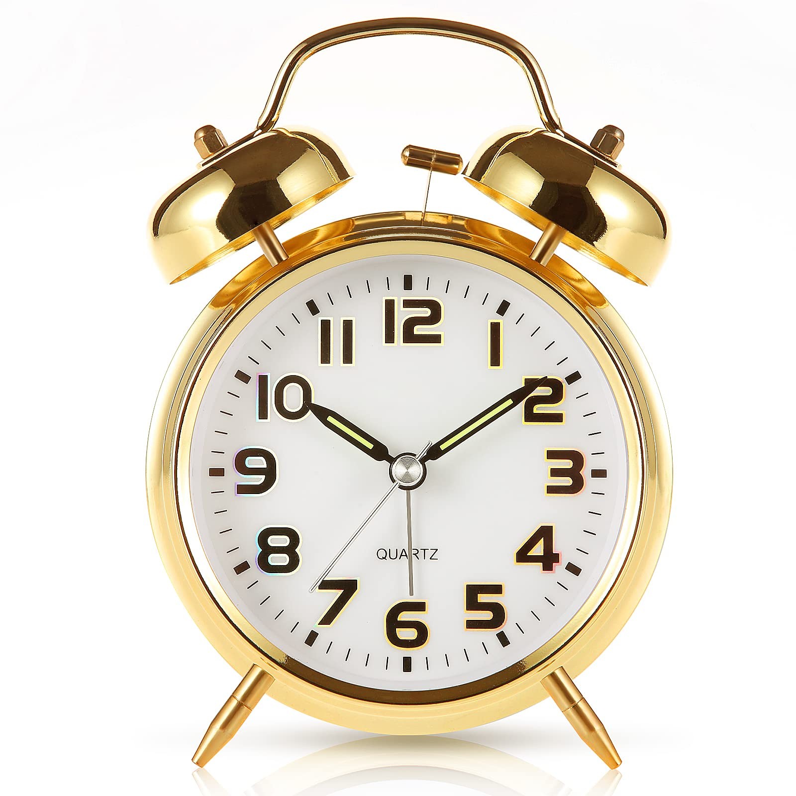 Super Loud Alarm Clock for Heavy Sleepers,4 inches Twin Bell