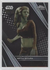2023 Topps Chrome Black Star Wars Refractor 104/199 Aayla Secura #47 o3s