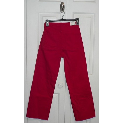 Maje Women's Pamier Cropped High Rise Wid Leg Jeans in Ren Size 2US/34EU $189.97 - Picture 8 of 9