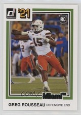 2021 Panini Chronicles Draft Picks Donruss Retro Green Greg Rousseau #26 0vk0