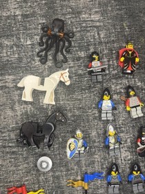 Vintage LEGO Castle Minifigure Lot &ndash; Knights, Soldiers, Horses, Weapons, Shields
