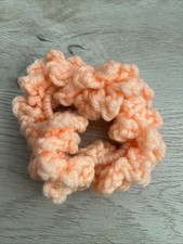 Crochet Hair Scrunchies Peach