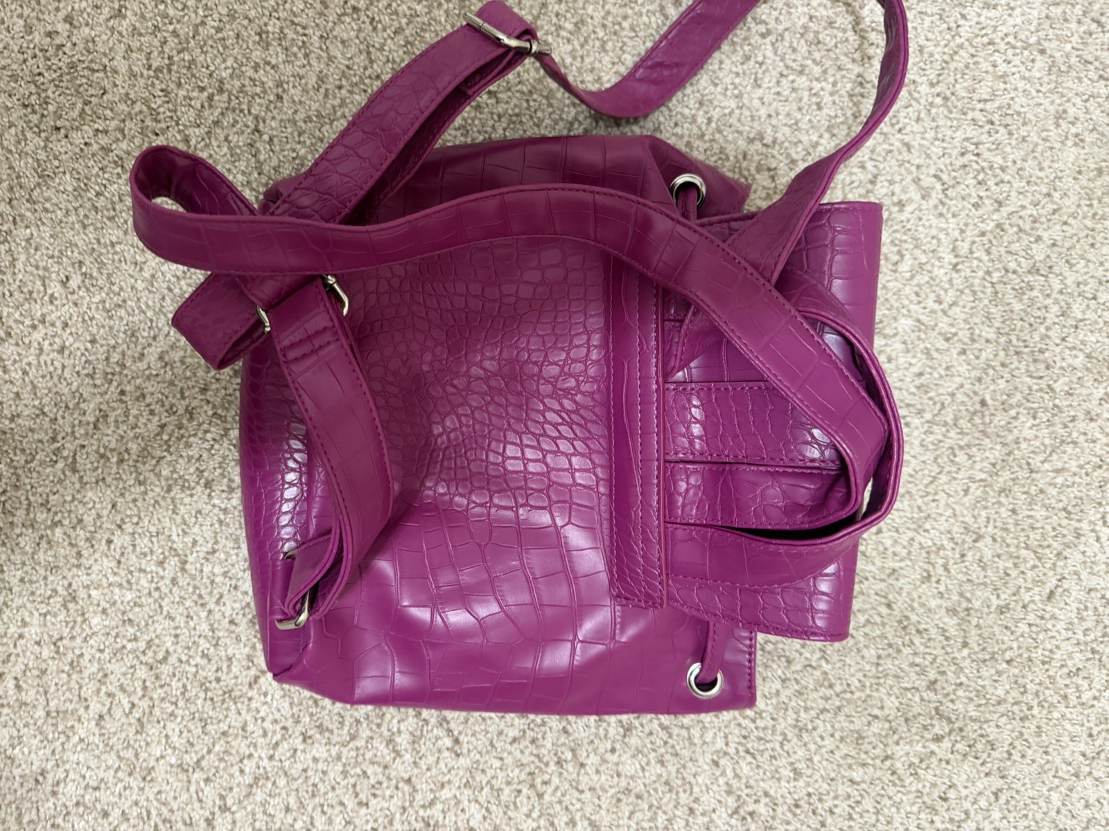 Raspberry Backpack Purse - image 4