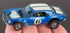 Vintage Hot Wheels Redline 1970 GLOSSY Blue Heavy Chevy #6 - Dark Int., KILLER!