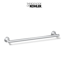 KOHLER 14435-CP Purist 18" Towel Bar for Bathroom Wall, Wall-Mount Towel Rack...