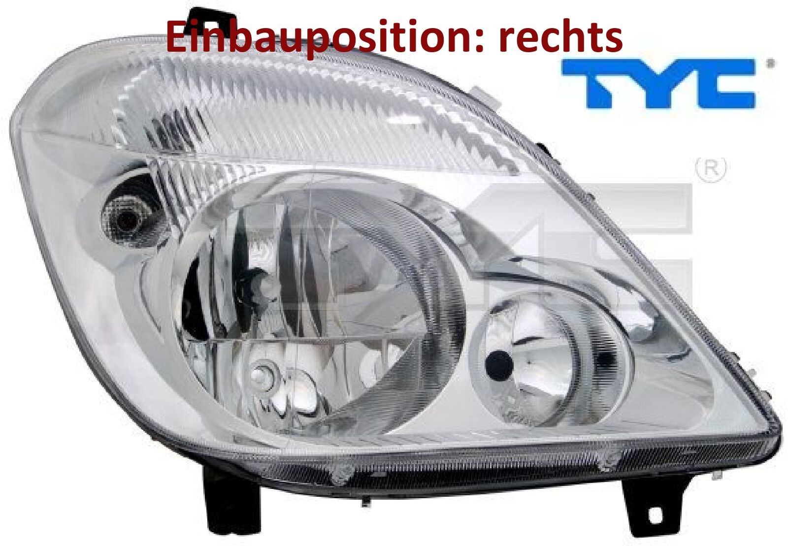 Tyc Hauptscheinwerfer 20-11813-25-2 H7/H7 Rechts Für Mercedes - Bild 3