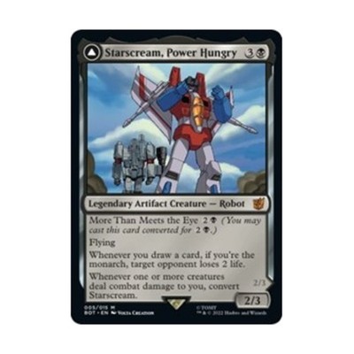WotC Universes Beyond: Transformers Starscream, Power Hungry (MR) NM
