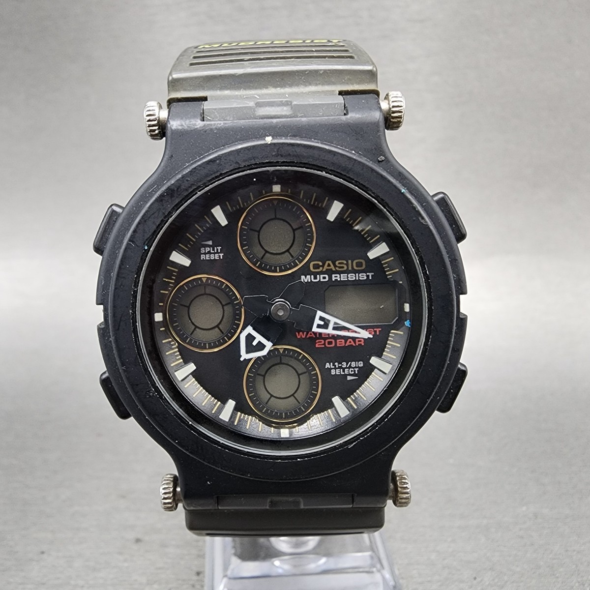 Casio G-Shock Mudman AW-570 Watch Men 43mm Analog Digital Black 