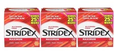 Stridex Medicated Acne Pads, Max Strength 210 Pads Alcohol-Free