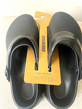 Birkenstock Super-Birki Clogs Black Polyurethane Size EU 41 Mens 8 Womens 10 NWT