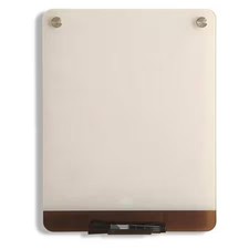 Iceberg 31120 Dry Erase Board, Glass, 16 In, 12 In, No Frame Frame, White, Gloss