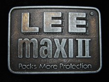 QJ05116 VINTAGE 1970s  LEE MAXI II PACKS MORE PROTECTION  AIR FILTERS BUCKLE