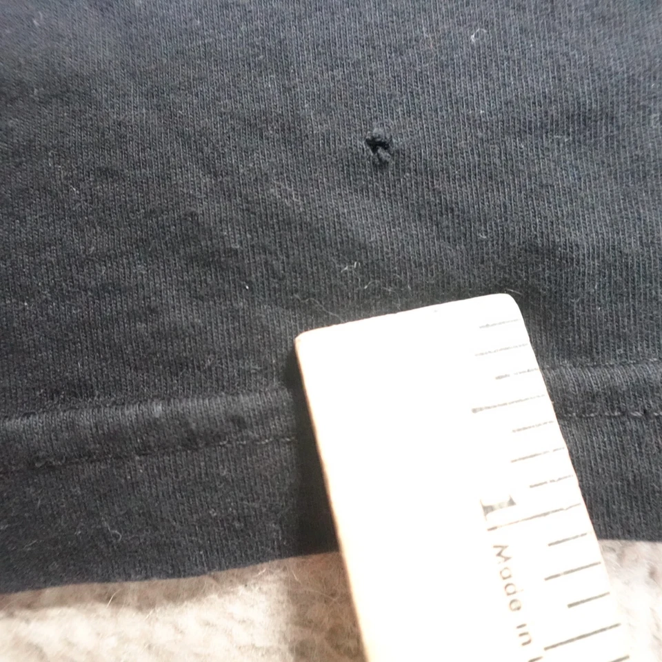 Camisa SMET XL Negra Doble Cara Christian Audigier Bling Y2K Hecha en EE. UU. Foto 4 de 4