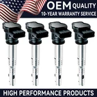 OEM 4X High Energy Ignition Coil Pack For Audi A3 A4 A5 VW Jetta CC 2.0L UF575