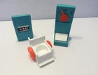 Vtg Fisher Price Little People HOSPITAL LOT -  SCALE, X-RAY MACHINE, WHEELCHAIR