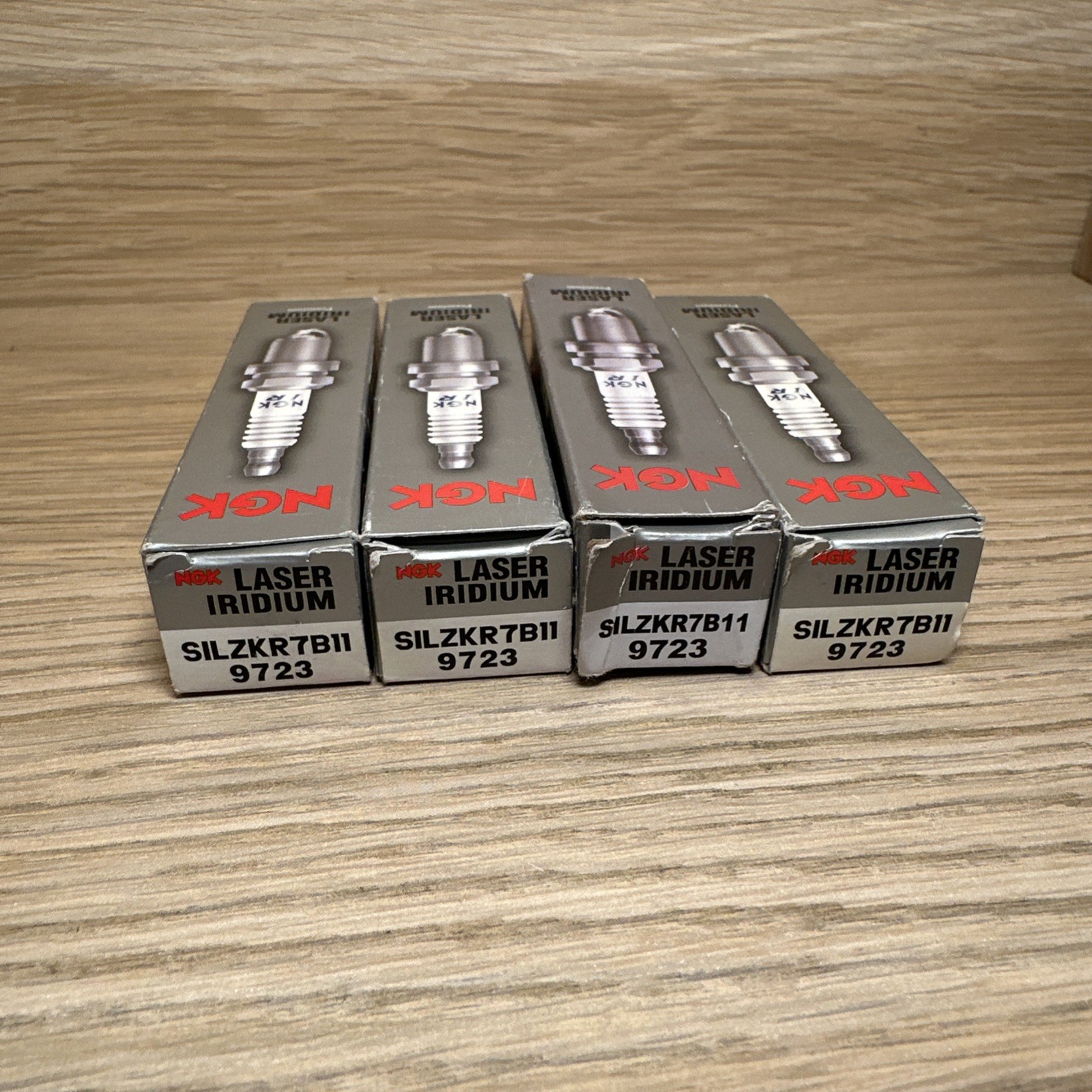 Set of 4 Genuine NGK 9723 Spark Plugs - Laser Iridium SILZKR7B11 1884611070