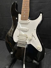 Vintage Fernandes Strat Style 90’s Guitar Black White Electric Japan Hard Case