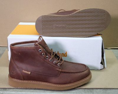 Timberland Newmarket Mid Lace Chukka Boots Rust Nubuck Men's Size 7.5M